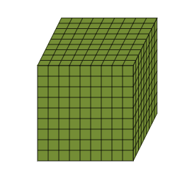 Exponent notation introduced alongside a repeated multiplication visual.