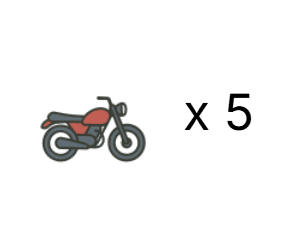 Multiplication written in number form with less visual support.