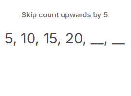 Multiplication scaffold showing picture support with skip counting.