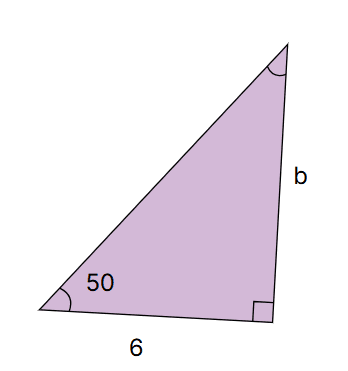 Independent trigonometry problem solving for triangle sides.